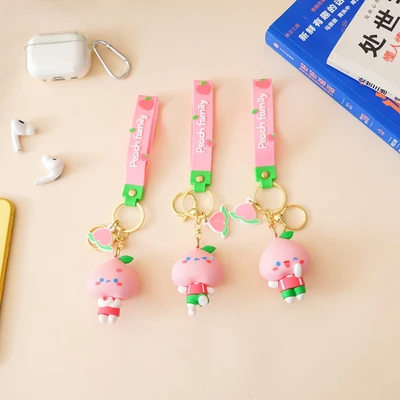 Gambar Ataru Gantungan Kunci Cute Peach - Pink