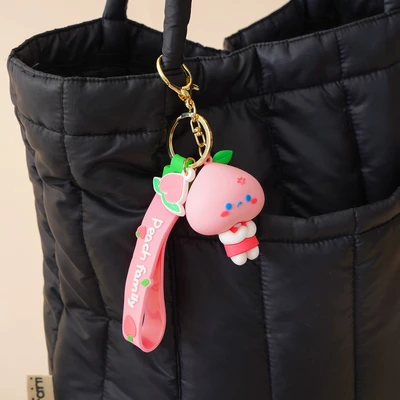 Gambar Ataru Gantungan Kunci Cute Peach - Pink
