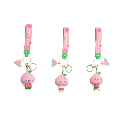 Gambar Ataru Gantungan Kunci Cute Peach - Pink