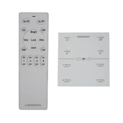 Gambar Krisbow Dimmer Remote Panel Magnetic - Putih