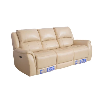 Gambar Cheers Montana Set Sofa Recliner Electric Kulit - Krem Beige