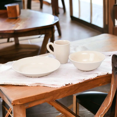 Gambar Delicia Farbe Perlengkapan Makan Set 3 pcs - Krem Beige