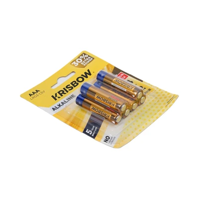 Gambar Krisbow Set 6 Pcs Baterai Alkaline Aaa Lr03-1.5v