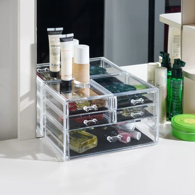 Gambar Stora Organizer Kosmetik Dengan 5 Laci Transparan