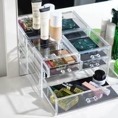 Gambar Stora Organizer Kosmetik Dengan 5 Laci Transparan