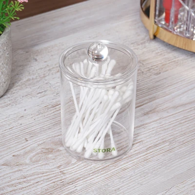 Gambar Stora Tempat Penyimpanan Cotton Buds Round