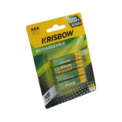 Gambar Krisbow Set 4 Pcs Baterai Rechargeable 900mah