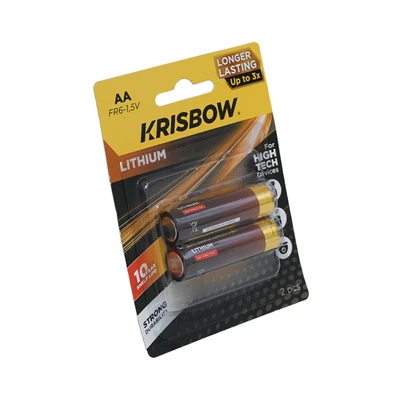 Gambar Krisbow Baterai Lithium AA Set 2 pcs