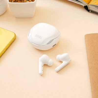 Gambar Ataru Wireless Earphone Tws Pjt-bep2141 - Putih