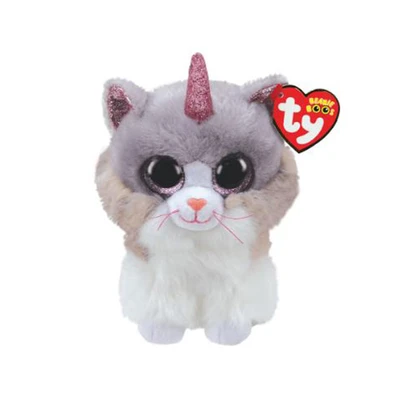 Gambar Ty Beanie Boos Boneka Asher Cat Ukuran M - Mix