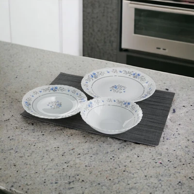 Gambar Delicia Bluebell Perlengkapan Makan Set 3 pcs - Putih