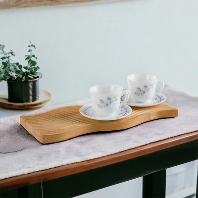 Gambar Delicia Siberica Cangkir Opal Dengan Saucer Set 2 pcs - Putih