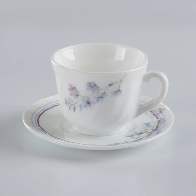 Gambar Delicia Siberica Cangkir Opal Dengan Saucer Set 2 pcs - Putih