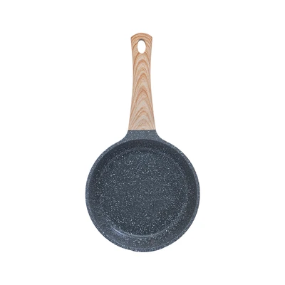 Gambar Cooking Color Krum Wajan Penggorengan Marble Aluminium 20 cm - Abu-Abu