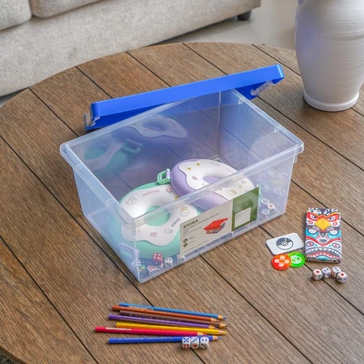 Gambar Stora Kotak Penyimpanan Anak Brick 36.2x24.6x16.5 cm - Biru