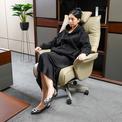 Gambar Zedere Hana Kursi Kantor - Cokelat Latte
