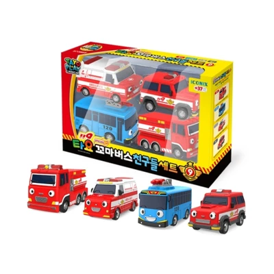 Gambar Tayo Play & Minicar Friends Special V9 Set 4 Pcs - Mix