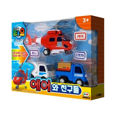 Gambar Tayo Car Air & Friends Pullback Set 3 Pcs - Mix