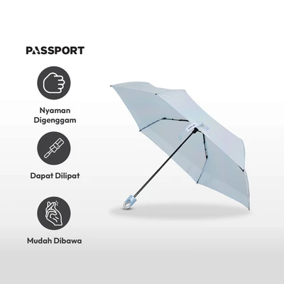 Gambar Passport Payung Lipat 53.5 cm - Metalik