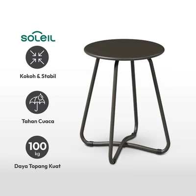 Gambar Soleil Estelle Meja Sisi Small - Hitam