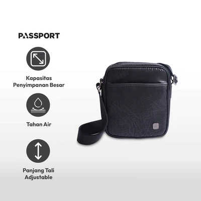 Gambar Passport Centennial Tas Selempang - Hitam