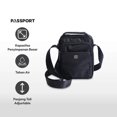 Gambar Passport Dexter Tas Selempang - Hitam