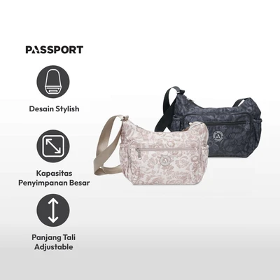 Gambar Passport Gamora Tas Selempang Printed - Cokelat Khaki