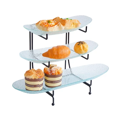 Gambar Appetite Milen Wadah Saji Dengan Rak 48x17x27 cm Set 3 pcs