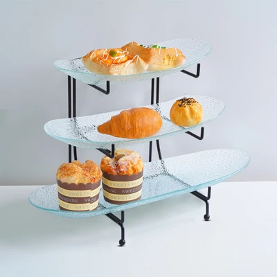 Gambar Appetite Milen Wadah Saji Dengan Rak 48x17x27 cm Set 3 pcs