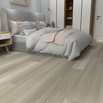 Gambar Krisfloor 122x18x0.4 Cm Lantai Parket Spc -  Abu-abu Oak