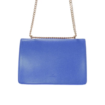 Gambar Chrisbella Thys Tas Selempang Cross Gold Chain - Biru Navy