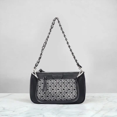 Gambar Chrisbella Thys Tas Bahu Double Chain - Hitam