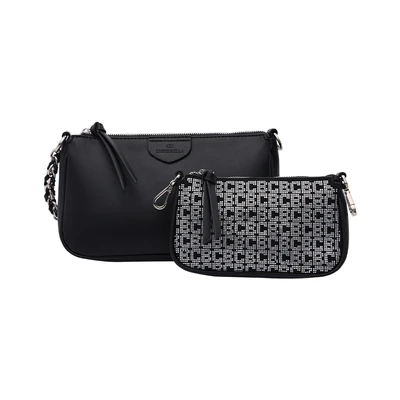 Gambar Chrisbella Thys Tas Bahu Double Chain - Hitam