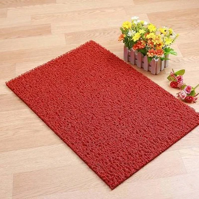 Gambar Krisfloor Keset Kamar Mandi PVC 100x120 cm - Merah