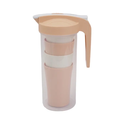 Gambar Delicia Camry Teko Minum Plastik Set 5 pcs - Krem