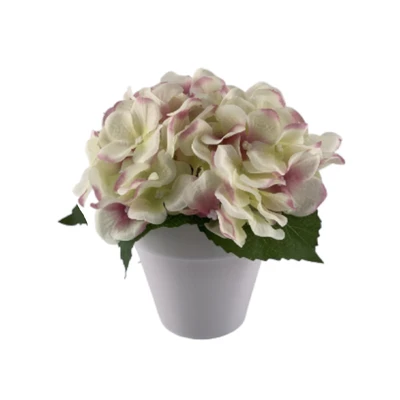 Gambar Arthome Bunga Artifisial Hydrangea Dengan Pot Pastel 11x11x16 cm Random