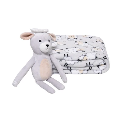 Gambar Informa 125x152 Cm Set 2 Pcs Selimut & Boneka Sheep