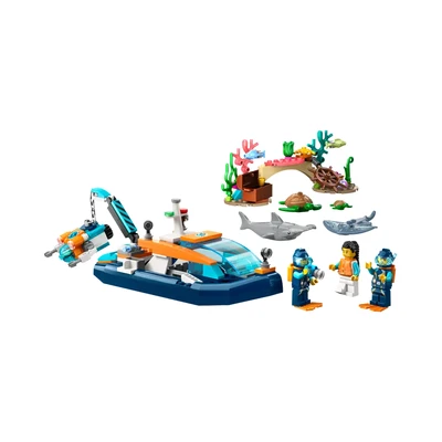 Gambar LEGO Set City Explorer Diving Boat 60377