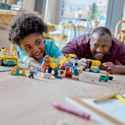 Gambar LEGO Set Construction Trucks & Wrecking Ball Crane 60391