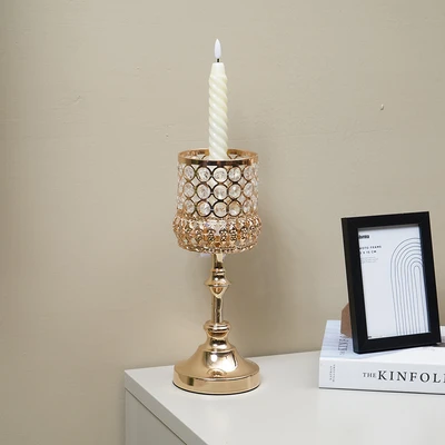 Gambar Informa 12x12x29.5 cm Hera Tempat Lilin Dekorasi A1 - Gold