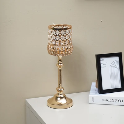 Gambar Informa 12x12x35.5 cm Hera Tempat Lilin Dekorasi A2 - Gold