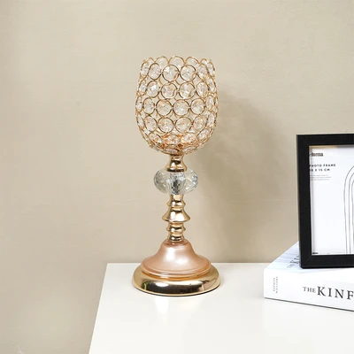 Gambar Informa 12x12x32 cm Artemis Tempat Lilin Dekorasi A1 - Gold