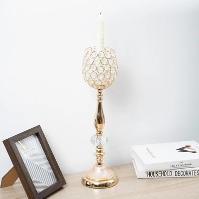 Gambar Informa 12x12x45 cm Artemis Tempat Lilin Dekorasi A3 - Gold