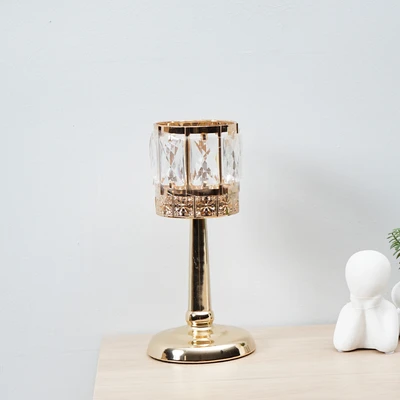 Gambar Informa 11.5x11.5x24.5 cm Nyx Tempat Lilin Dekorasi A1 - Gold