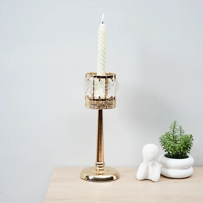 Gambar Informa 11.5x11.5x30 cm Nyx Tempat Lilin Dekorasi A2 - Gold