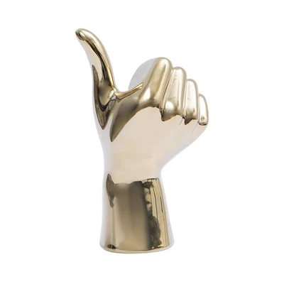 Gambar Informa Patung Miniatur Okay Hand 17.5 cm - Gold Champagne