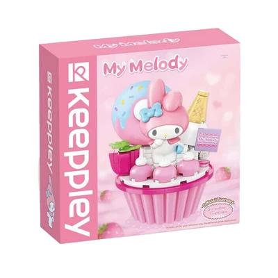 Gambar Keeppley Hello Kitty My Melody Strawberry Cupcake