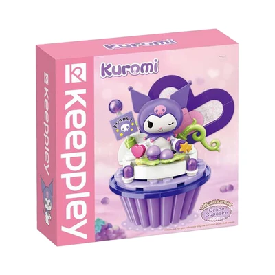 Gambar Keeppley Sanrio Kuromi Grape Cupcake