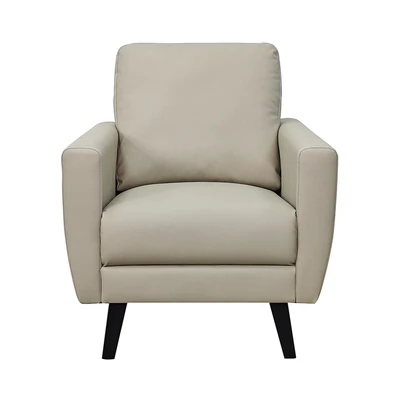 Gambar Selma Garson Sofa Kulit 1 Seater - Cokelat Khaki