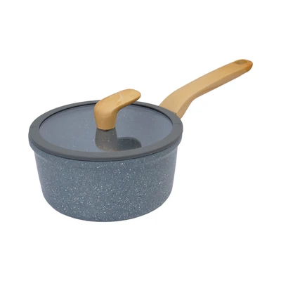 Gambar Culinart Ultima Panci Saucepan Dengan Tutup 18 cm - Abu-Abu